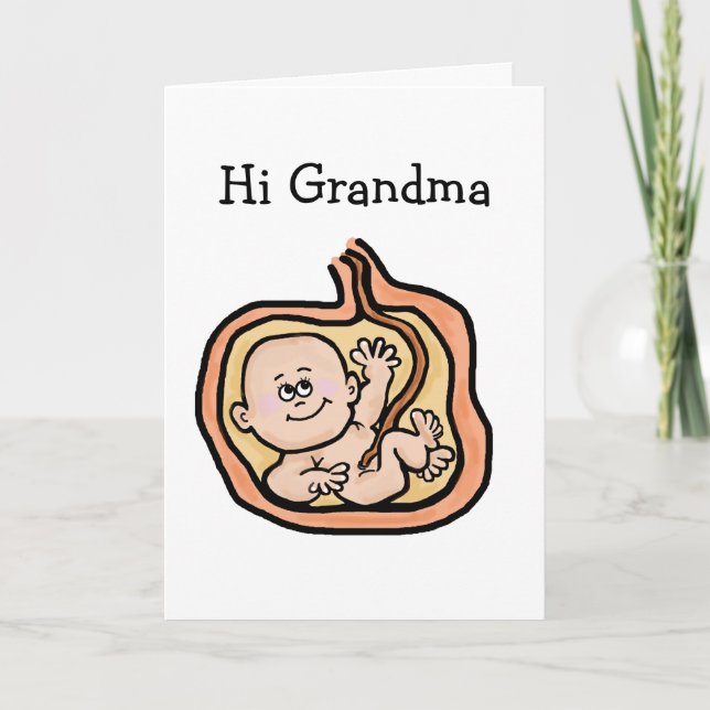 Expectant Grandmother  Mother's Day Card (Front)