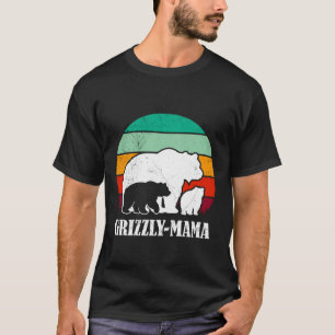 Expectant Mama Grizzly Mama Soon to be Mama Funny T-Shirt