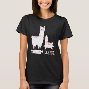 Expectant Mother Mummy Llama Funny Soon to be Mum T-Shirt