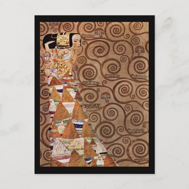 Expectation a Beautiful Woman Postcard (Front)