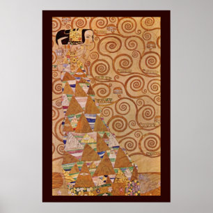 Expectation by Klimt Vintage Victorian Art Nouveau Poster