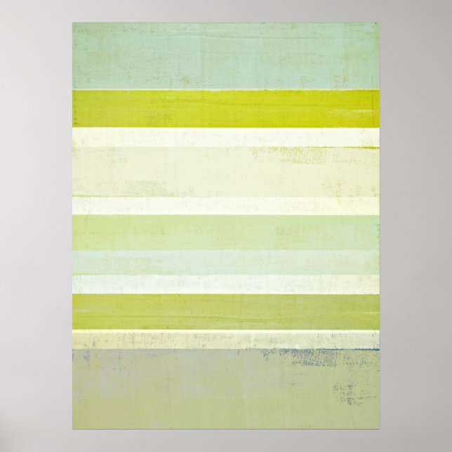 'Expectation' Grey and Brown Abstract Art Poster (Front)