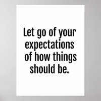 Expectations Poster