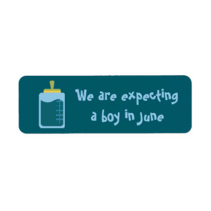 Expecting a boy in June stickers by dalDesignNZ