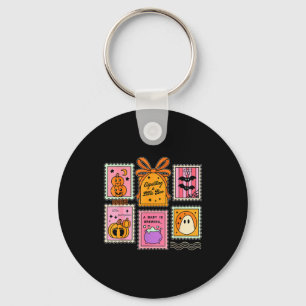 Expecting A Little Boo Cute Ghost Pumpkin Bat Anno Key Ring