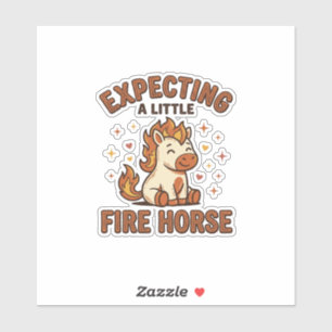 Expecting A Little Fire Horse Vintage Baby Shirt_1