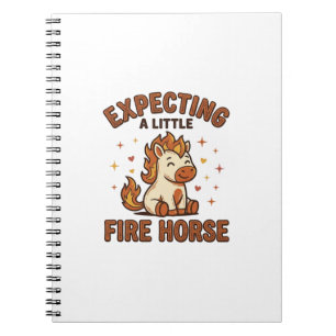 Expecting A Little Fire Horse Vintage Baby Shirt_1 Notebook