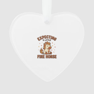 Expecting A Little Fire Horse Vintage Baby Shirt_1 Ornament