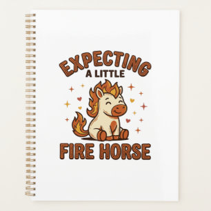 Expecting A Little Fire Horse Vintage Baby Shirt_1 Planner