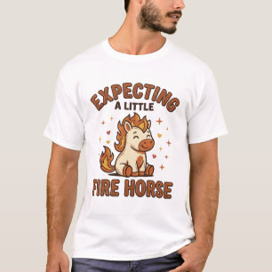 Expecting A Little Fire Horse Vintage Baby Shirt_1 T-Shirt