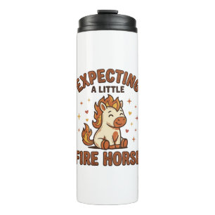 Expecting A Little Fire Horse Vintage Baby Shirt_1 Thermal Tumbler