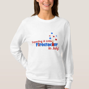 Expecting A Little Firecracker in July T-Shirt