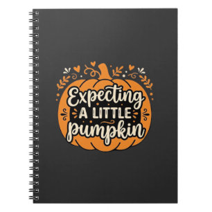 Expecting a Little Pumpkin Halloween Pregnancy Des Notebook