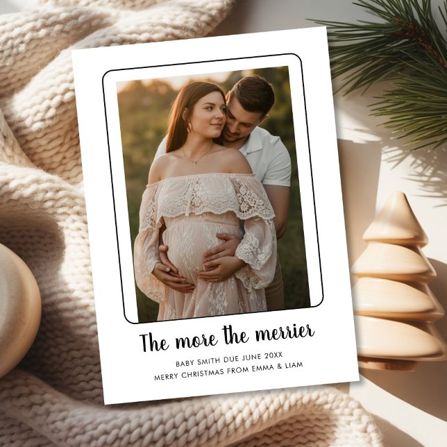Expecting Baby Christmas Announcement photo Card (Creator Uploaded)