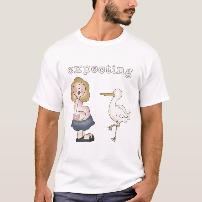 Expecting Baby - Stork Tshirts and Gifts (Front)
