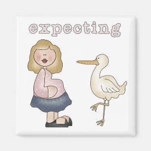 Expecting Baby - Stork Tshirts and Gifts Magnet