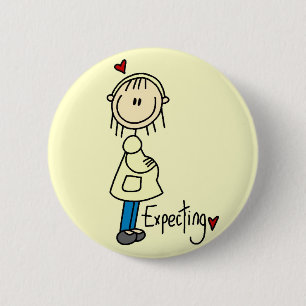 Expecting Baby Tshirts and Gifts 6 Cm Round Badge