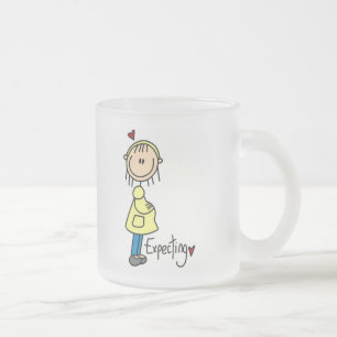 Expecting Baby Tshirts and Gifts Frosted Glass Coffee Mug