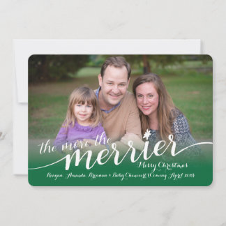 Expecting Christmas Card with Photos