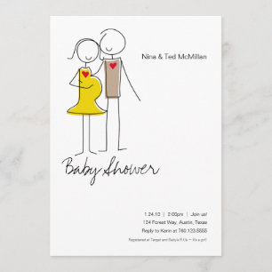 Expecting Couple Baby Shower 5x7 Invitations