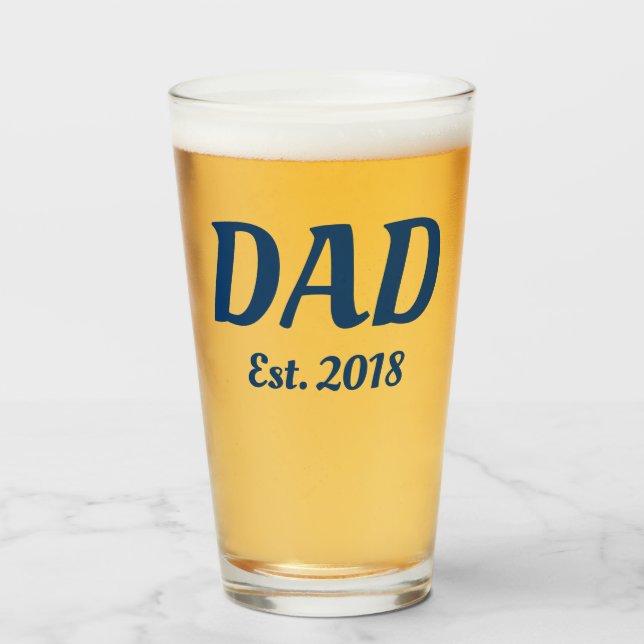Expecting Father Beer Pint Glass (Front Filled)