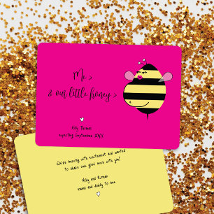 Expecting Mama Bee Hot Pink Pregnancy Announcement