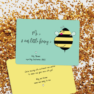 Expecting Mama Bee Teal Pregnancy Announcement