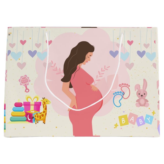 Expecting Mothers  Large Gift Bag (Front)