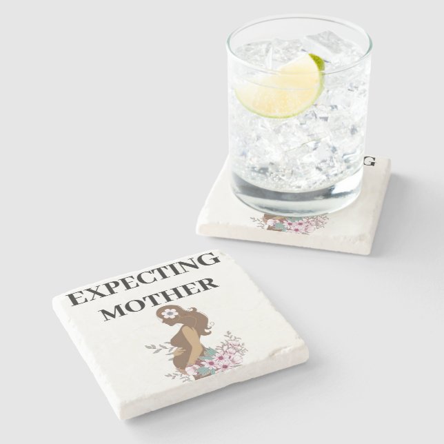 Expecting Mothers Stone Coaster (Side)