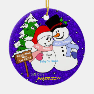 Expecting Our 1st Child Ceramic Tree Decoration