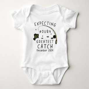 Expecting Our Greatest Catch - Family Fishing Baby Bodysuit