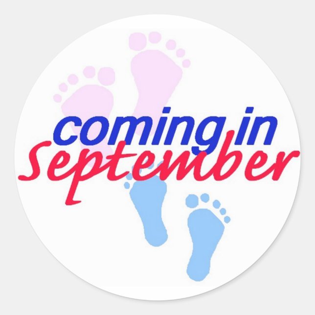Expecting SEPTEMBER Sticker (Front)