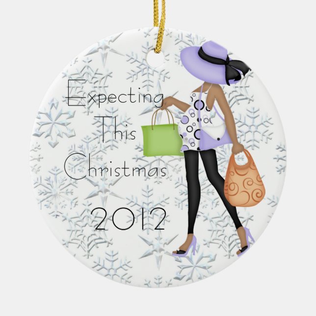 Expecting This Christmas Ornament (Front)