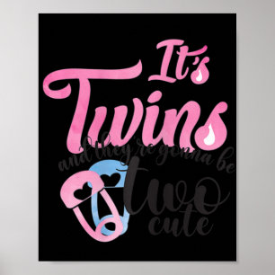 Expecting Twin Babies Mum I Two Cute Blessings In  Poster