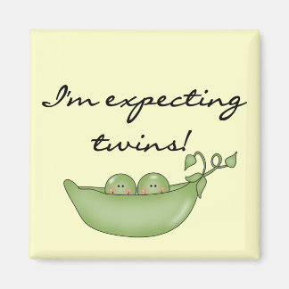 Expecting Twins - Peas in a Pod Magnet