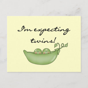 Expecting Twins - Peas in a Pod Postcard