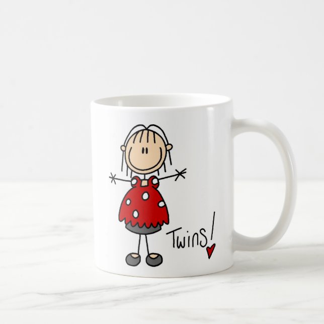 Expecting Twins Stick Figure Mug (Right)