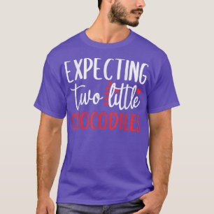 Expecting Two Little Crocodiles Funny Pregnancy Tw T-Shirt