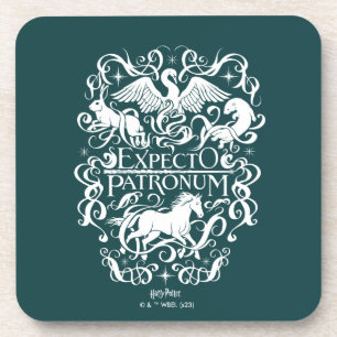 Expecto Patronum Filigree Graphic Coaster