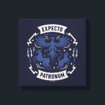 Expecto Patronum Vintage Silhouette Graphic Canvas Print<br><div class="desc">Channel the power of light with this bold Expecto Patronum design, inspired by one of the most iconic spells in the wizarding world. Featuring a striking crest-style composition with majestic Patronus forms, lightning bolt accents, feathers, and sparkling magical details, this artwork captures the strength and protection embodied by the Patronus...</div>