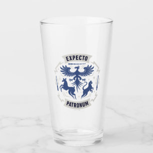 Expecto Patronum Vintage Silhouette Graphic Glass