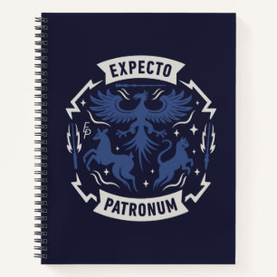Expecto Patronum Vintage Silhouette Graphic Notebook