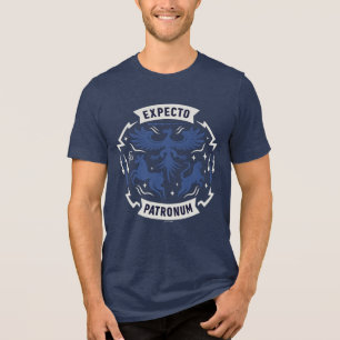 Expecto Patronum Vintage Silhouette Graphic Tri-Blend Shirt