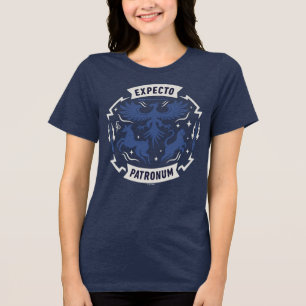 Expecto Patronum Vintage Silhouette Graphic Tri-Blend Shirt