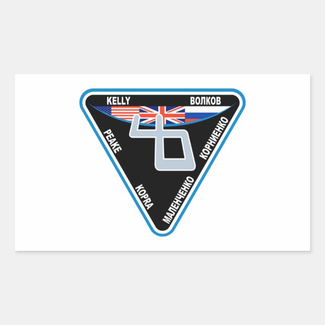 Expedition 46 Logo Rectangular Sticker (Front)