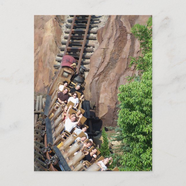 Expedition Everest Roller Coaster Postcard (Front)