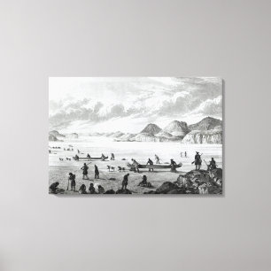 Expedition passing through Point Lata on the Canvas Print