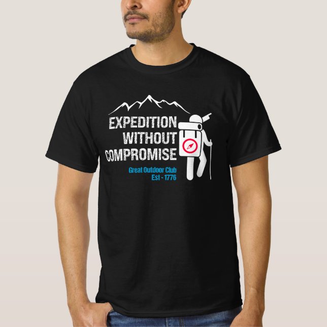 Expedition without Compromise.b T-Shirt (Front)