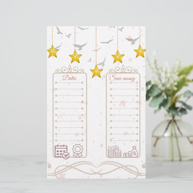 Expense Income and Saving Tracker budget   Stationery (Standing Front)