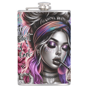 Expensive difficult and talks back sassy lady boss hip flask